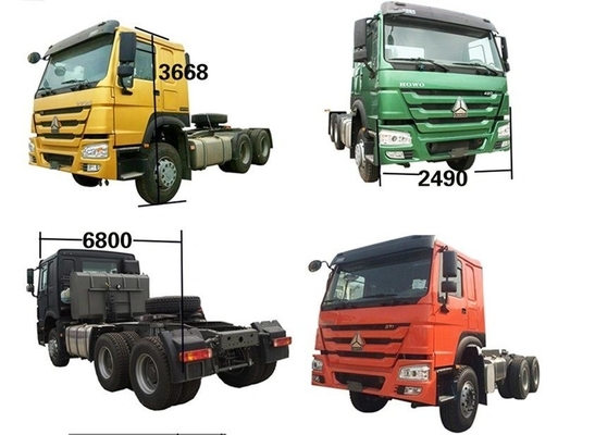 튜브리스 타이어 디자인 사용 된 Sinotruk HOWO 371 트럭 헤드 트랙터 덤프 트럭 할인