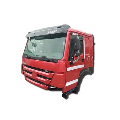 Hw76 Sinotruk HOWO 트럭 레드 캐빈 예비 부품 덤프 트럭 250.00cm * 198.00cm * 235.00cm