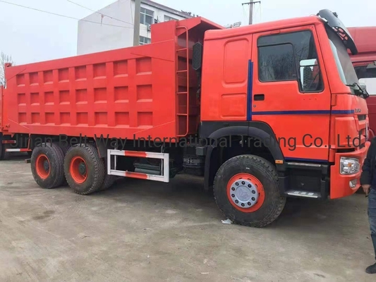 21-30t 용량 사용 된 HOWO 중량 덤퍼 트럭 앞 승강장 스타일 371HP 375HP