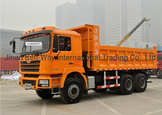 중국 화물 트럭 사용 된 샤크만 덤프 트럭 6*4 와이차이 엔진 340HP 380HP 420HP