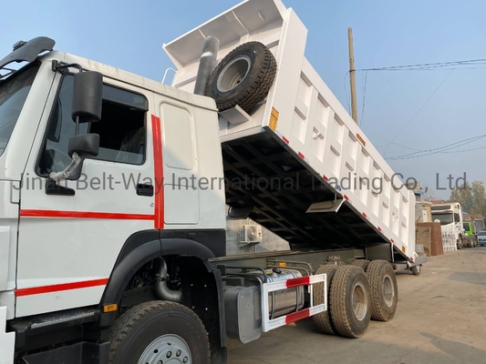엔진 용량 > 8L 사용 된 Sinotruk HOWO Zz3257n3647A 371HP 유로 II 덤퍼 틱퍼 트럭