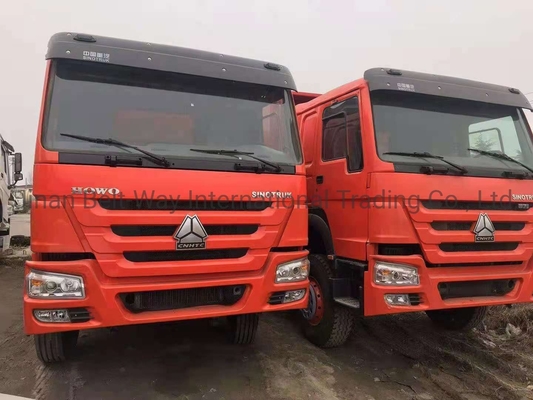 351-450hp HOWO 6X4 16 20 큐브 미터 10 휠 티퍼 트럭 튜브리스 타이어 디자인