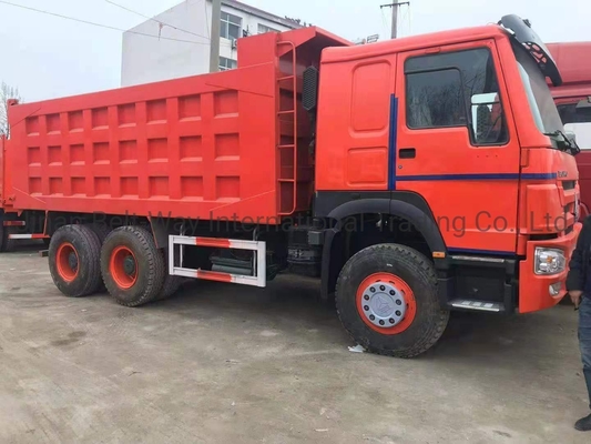 351-450hp HOWO 6X4 16 20 큐브 미터 10 휠 티퍼 트럭 튜브리스 타이어 디자인