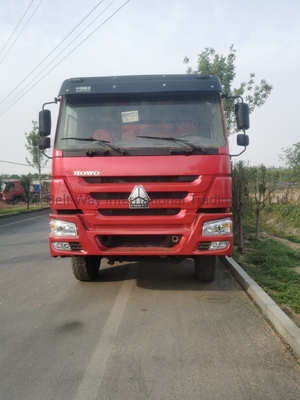 351-450hp HOWO 6X4 16 20 큐브 미터 10 휠 티퍼 트럭 튜브리스 타이어 디자인