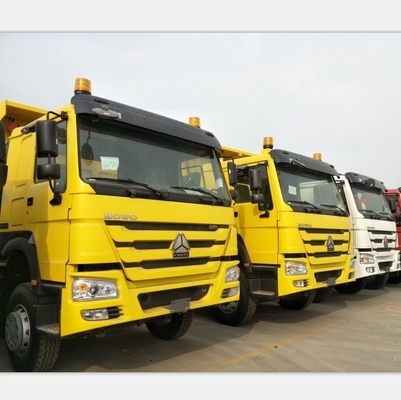 덤핑 후 중량 336-375 HP 사용 된 덤핑 트럭 6 * 4 엔진 용량> 8L의 템퍼