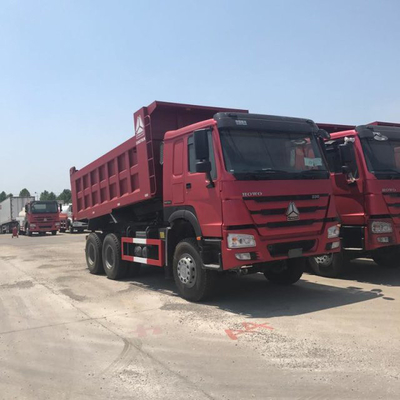 덤핑 후 중량 336-375 HP 사용 된 덤핑 트럭 6 * 4 엔진 용량> 8L의 템퍼