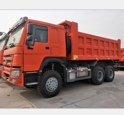 덤핑 후 중량 336-375 HP 사용 된 덤핑 트럭 6 * 4 엔진 용량> 8L의 템퍼
