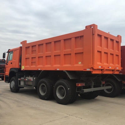 덤핑 후 중량 336-375 HP 사용 된 덤핑 트럭 6 * 4 엔진 용량> 8L의 템퍼