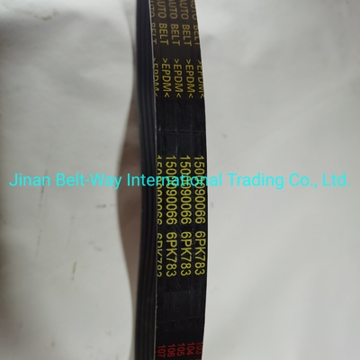 휠 드라이브 시스템 부품 Sinotruk HOWO 트럭 팬 벨트 6pk783 Vg1500090066 검은색