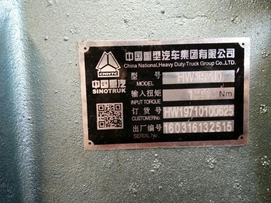 HW19710 Sinotruk HOWO 371 트럭 기어박스 Assy Hw19710 트럭 변속기 집합